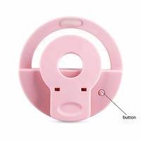 Usb ładowanie Selfie pierścień Led telefon klip lampa światła telefon komórkowy obiektyw LED Selfie lampa pierścień Flash soczewki dla Iphone Samsung Huawei 4